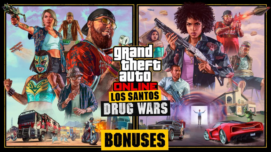 Screenshot of the GTA Online Weekly Update Drug Wars bonus.